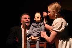 Tom Quaas und Paula Henke, Der ganze Faust - leicht gekürzt, Premiere im der großen Tonne Schloss Batzdorf, 2. Juni 2022, Foto: Thomas Morgenroth